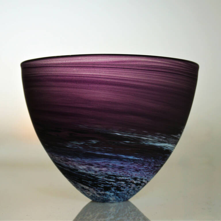Richard Glass - Purple Seaspray Bowl