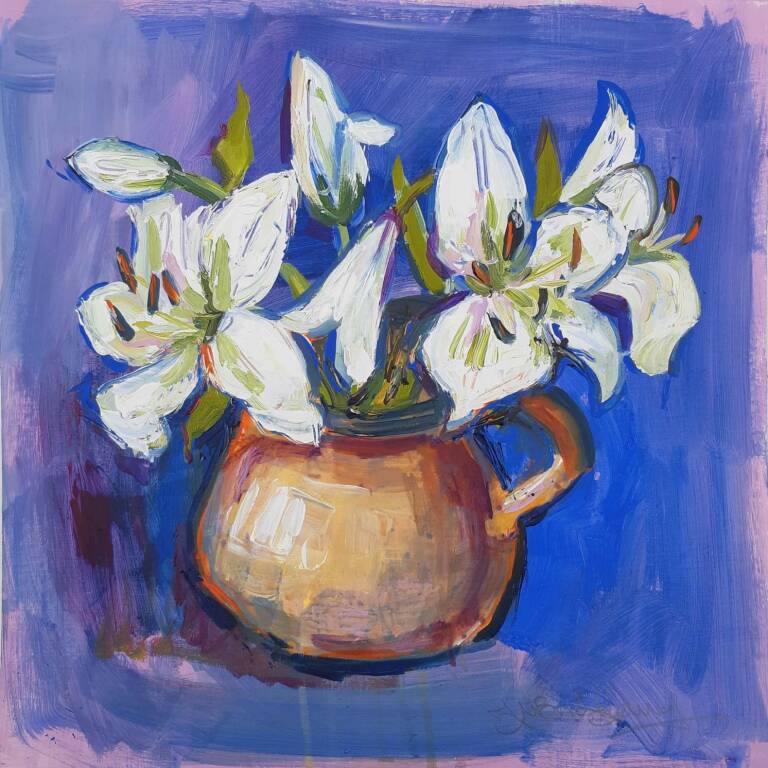 Judith I. Bridgland - White Lilies