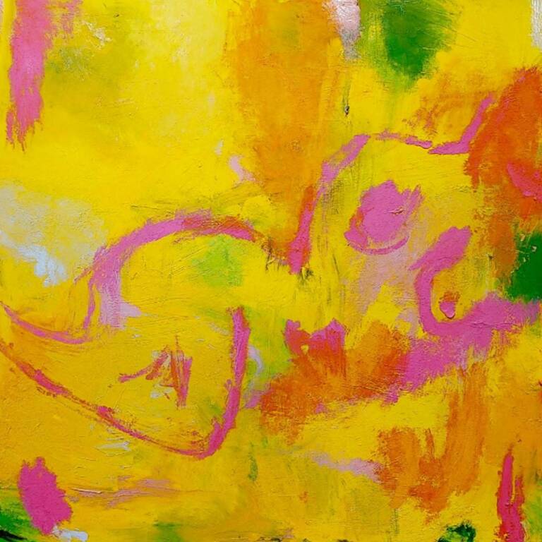 Alison McWhirter - Pink Nude Against Indian Yellow