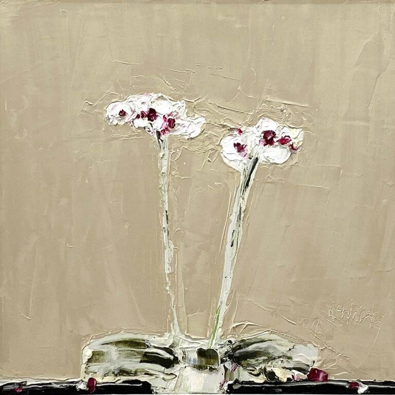 Alison McWhirter - Orchid Against Pale Umber