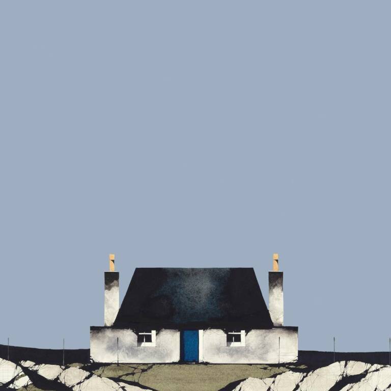Ron  Lawson - Tiree Cottage, Blue Sky