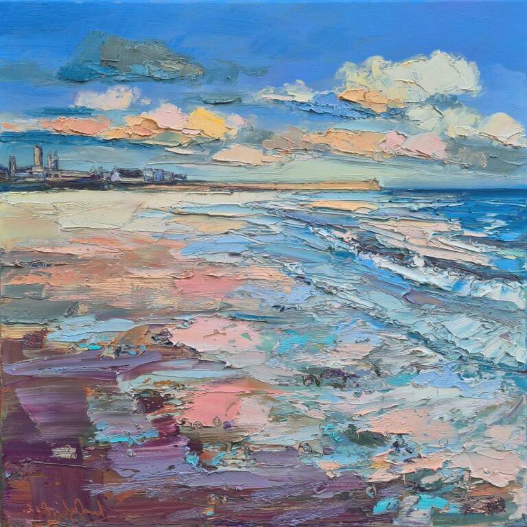 Judith I. Bridgland - Winter Sun On The Pier, St Andrews