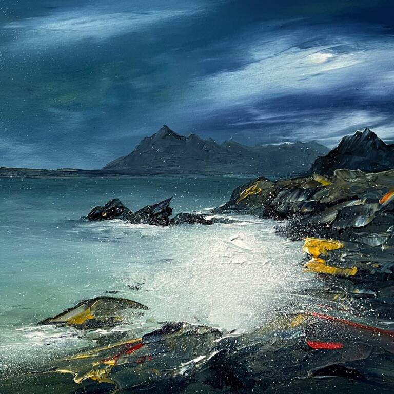 Linda Park - Squally Seas at Elgol, Isle of Skye