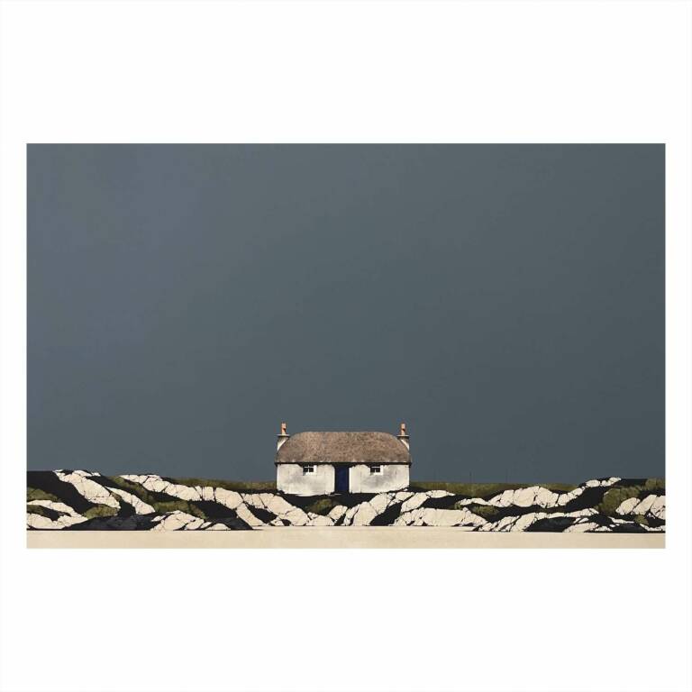 Ron  Lawson - Uist White Sand Beach (19x30inches, framed 27x38inches)